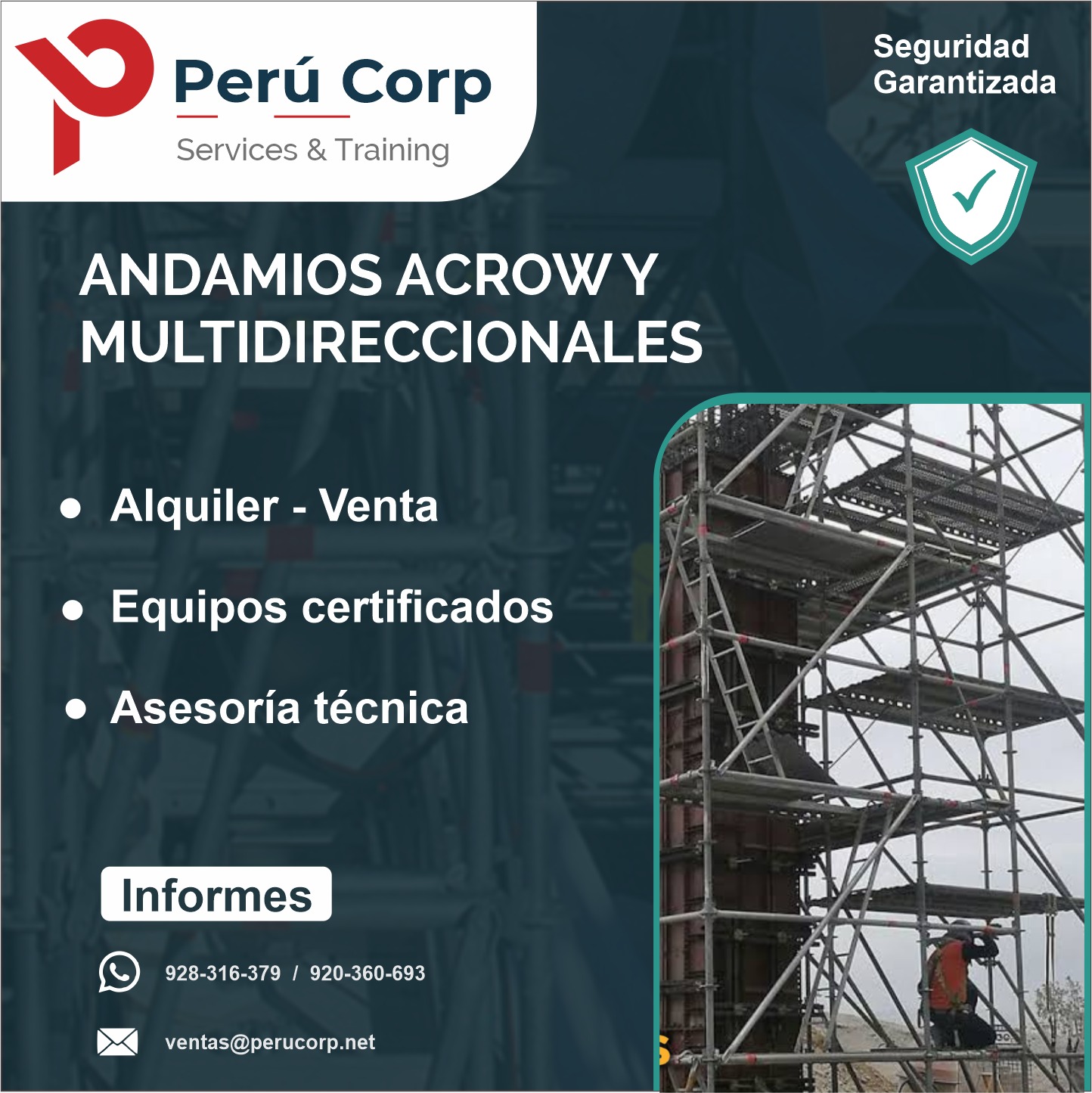 Andamios Acrow y Multidireccionales